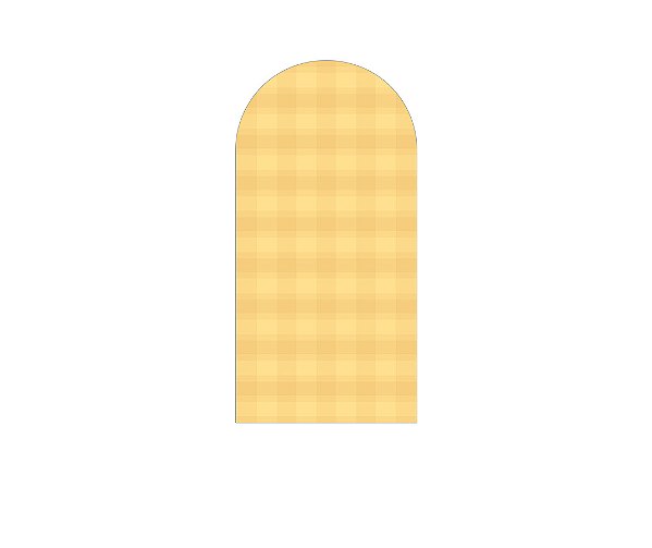 Painel Romano Veste Fácil 1,00x2,00 - Camada Xadrez Amarelo 032
