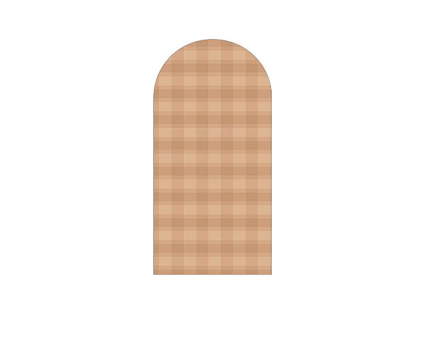 Painel Romano Veste Fácil 1,00x2,00 - Xadrez Degradê Marrom 047