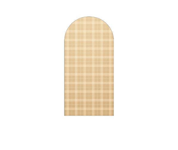 Painel Romano Veste Fácil 1,00x2,00 - Xadrez Degradê Marrom Médio 048