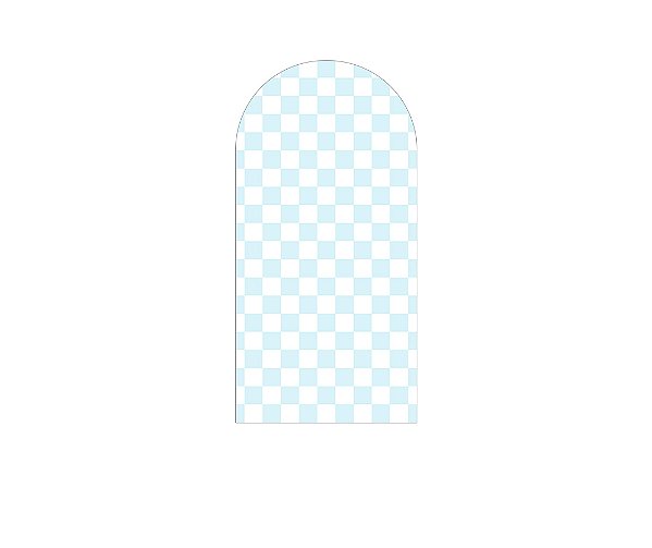 Painel Romano Veste Fácil 1,00x2,00 - Estampa Simples Xadrez Azul 059