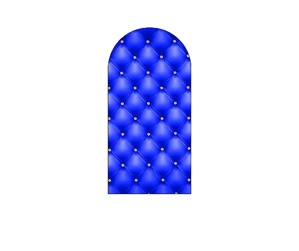 Painel Romano Veste Fácil 1,00x2,00 - Realeza Capitonê Azul Royal 013