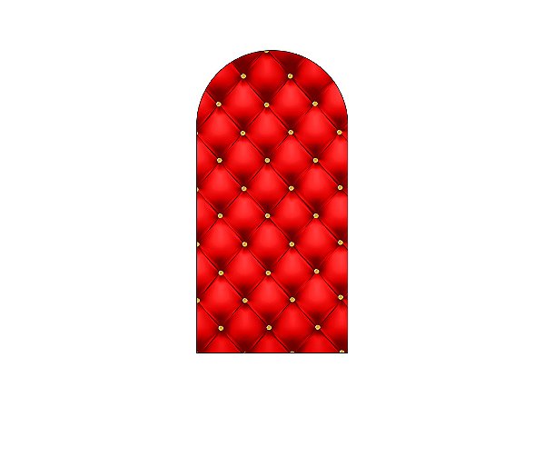 Painel Romano Veste Fácil 1,00x2,00 - Realeza Capitonê Vermelho 019