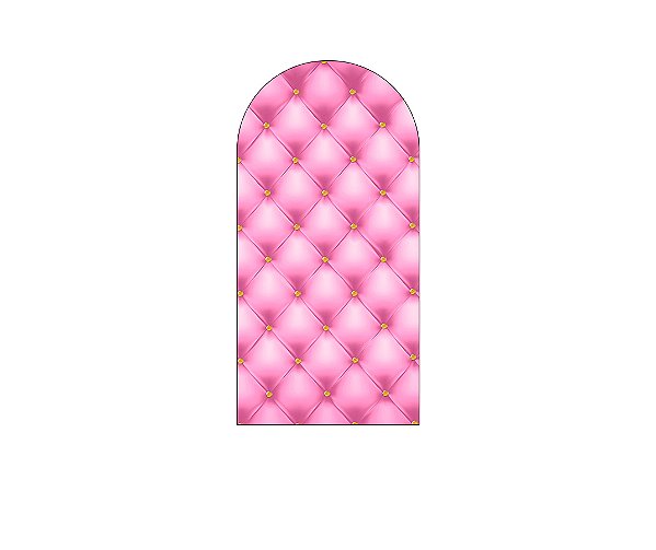Painel Romano Veste Fácil 1,00x2,00 - Realeza Capitonê Rosa Claro 021