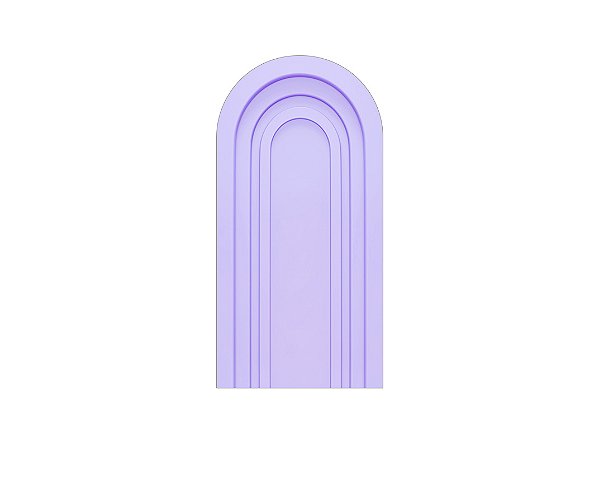 Painel Romano Veste Fácil 1,00x2,00 - Parede Arco Portal com Curvas Lilás 007