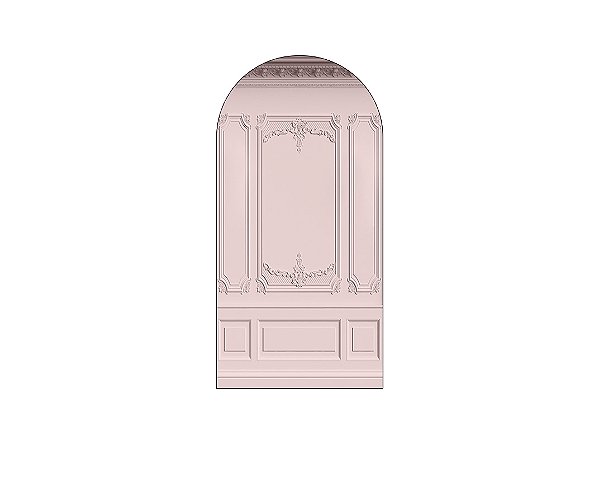 Painel Romano Veste Fácil 1,00x2,00 - Parede Boiserie Rose 039