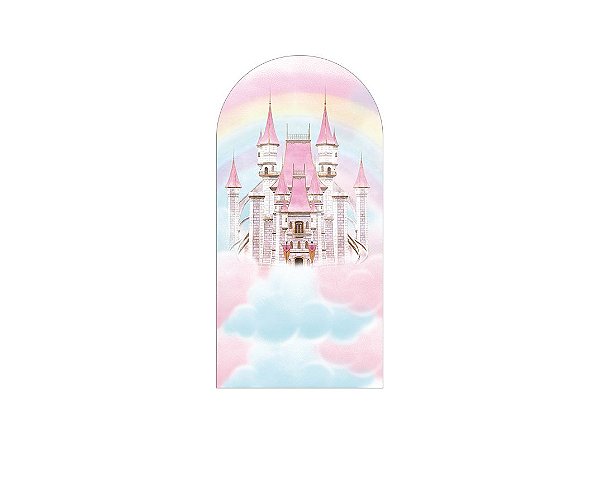 Painel Romano Veste Fácil 1,00x2,00 - Castelo de Princesa Nevens Rosas 008