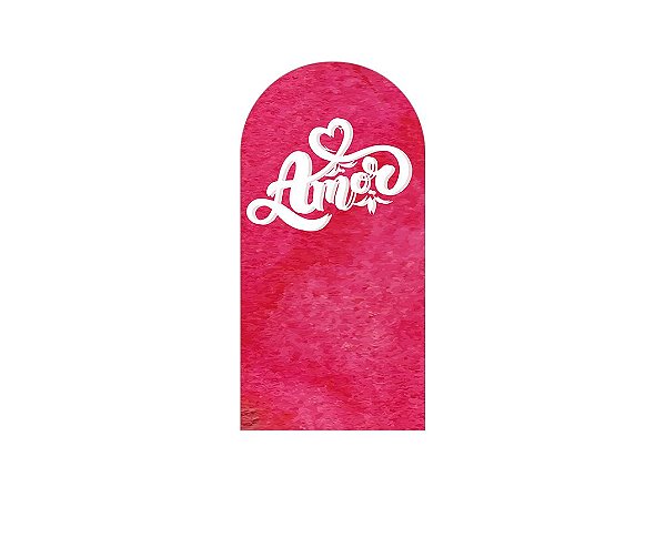 Painel De Festa Romano 1,00x2,00- Dia dos Namorados Amor Vermelho 011