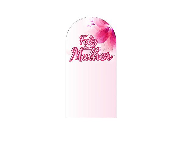 Painel De Festa Romano 1,00x2,00- Dia das Mulheres Flor Pink 040