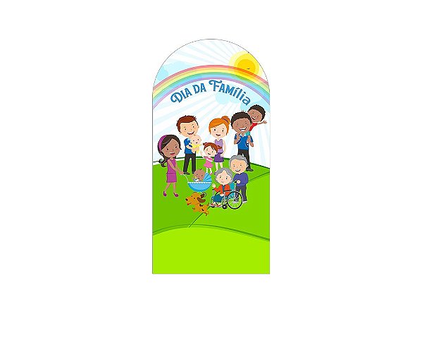 Painel De Festa Romano 1,00x2,00- Dia da Família no Parque 065