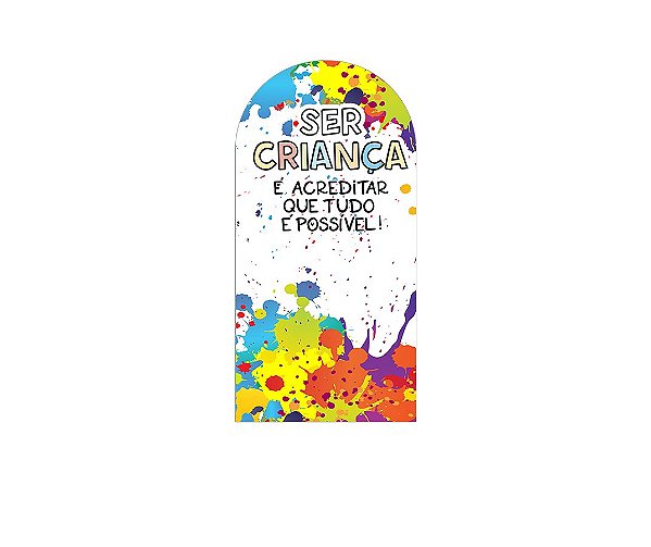 Painel De Festa Romano 1,00x2,00- Dia das Crianças Pingos de Tinta 070