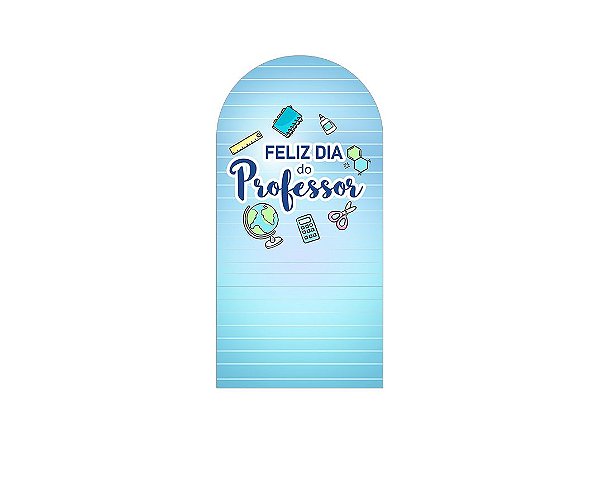 Painel De Festa Romano 1,00x2,00- Feliz Dia dos Professores Azul 081