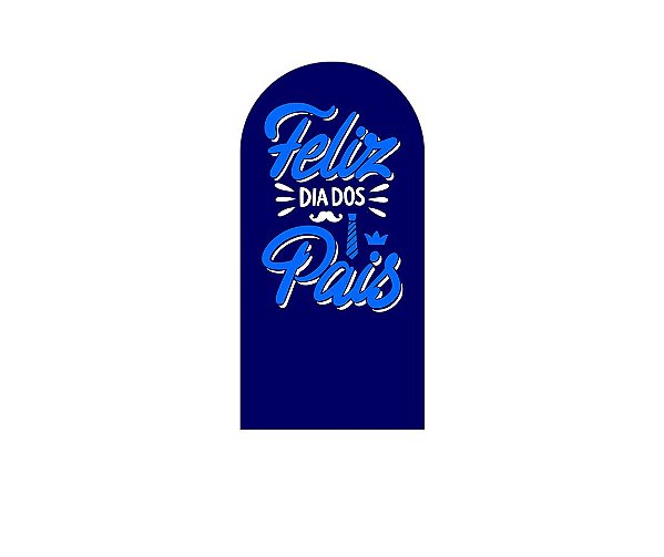 Painel De Festa Romano 1,00x2,00- Feliz Dia dos Pais Azul Marinho 101