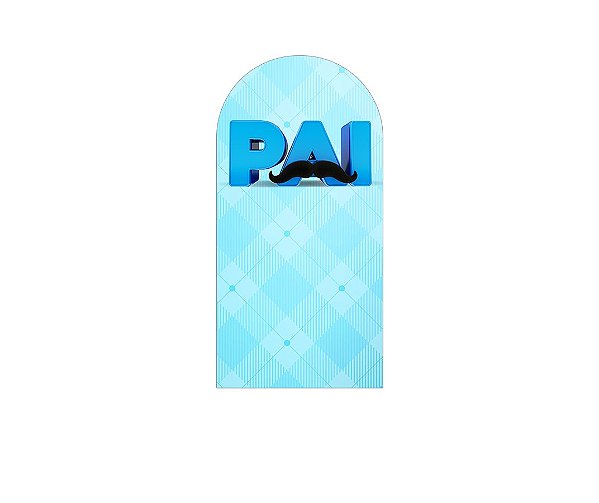 Painel De Festa Romano 1,00x2,00- Dia dos Pais Xadrez Azul 111