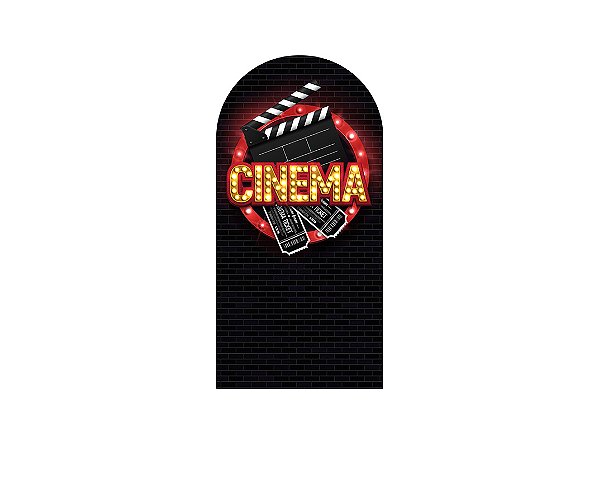 Painel De Festa Romano 1,00x2,00- Cinema Claquete 001