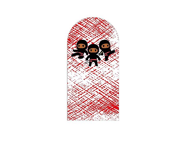 Painel De Festa Romano 1,00x2,00- Ninjas Cute 038