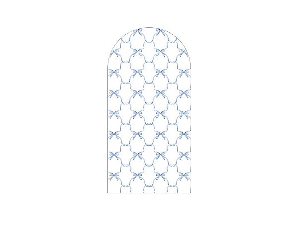 Painel De Festa Romano 1,00x2,00- Treliça Laços Azuis 074