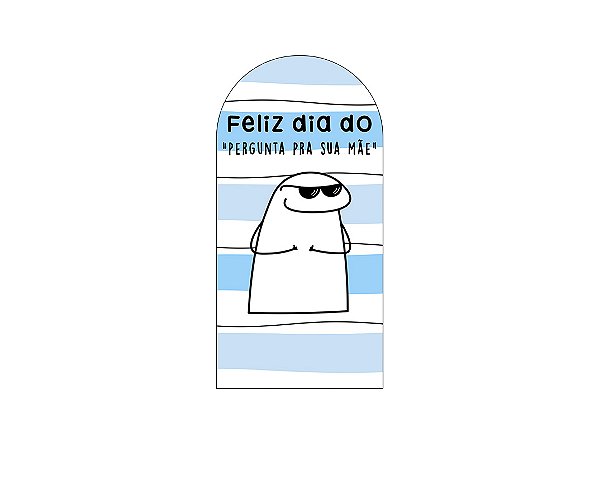 Painel De Festa Romano 1,00x2,00- Flork Dia dos Pais Azul 006