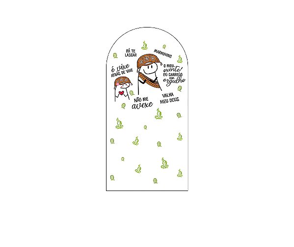 Painel De Festa Romano 1,00x2,00- Orgulho Nordestino Flork 016