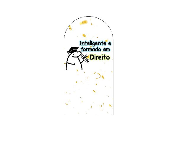 Painel De Festa Romano 1,00x2,00- Flork Formatura Direito 021