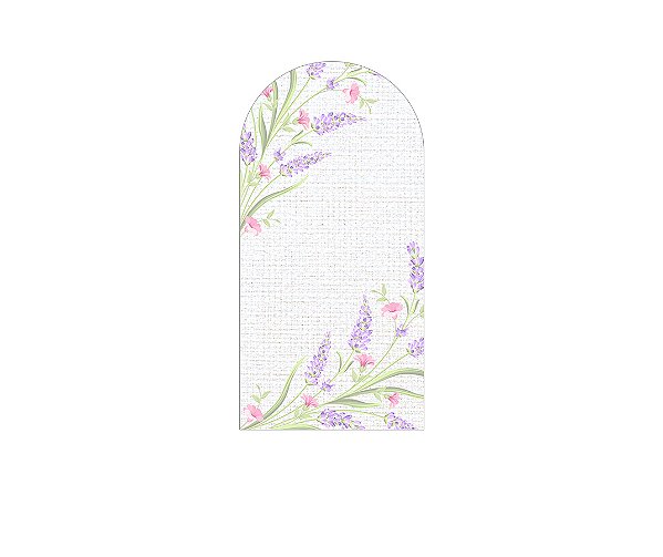 Painel De Festa Romano 1,00x2,00- Flores de Lavanda Aquarela 058