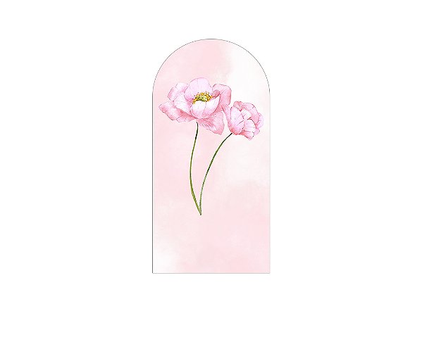 Painel De Festa Romano 1,00x2,00- Jardim Flor Minimalista 138