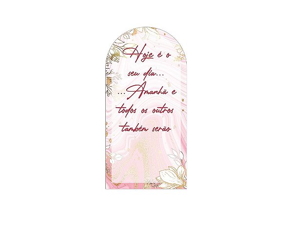 Painel Romano Veste Fácil 1,00x2,00 - Dia das Mulheres Foral Rosa 008