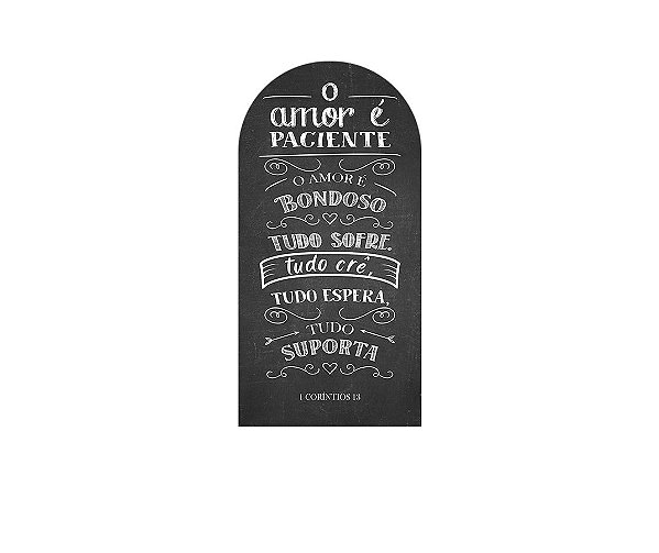 Painel Romano Veste Fácil 1,00x2,00 - Encontro de Casais Chalkboard 016