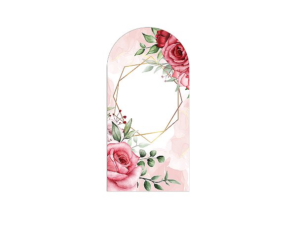 Painel Romano Veste Fácil 1,00x2,00 - Geométrico Floral Encontro de Casais 029