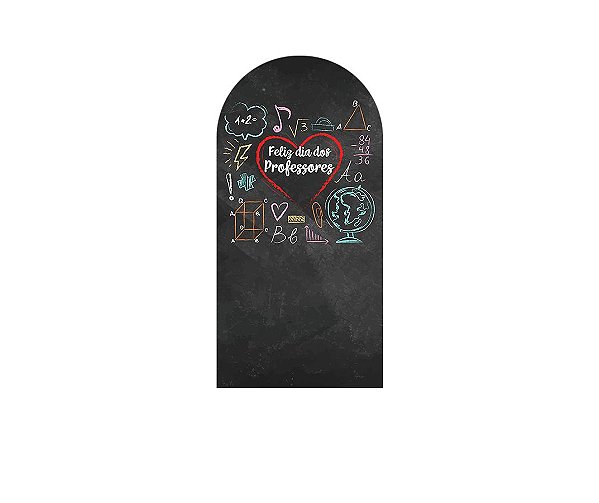 Painel Romano Veste Fácil 1,00x2,00 - Dia dos Professores Chalkboard 080