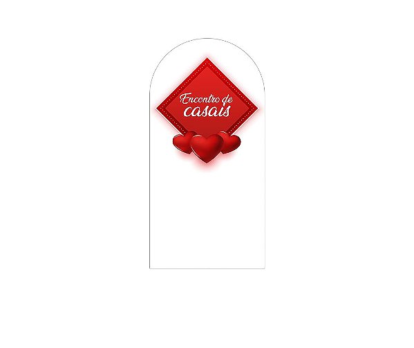 Painel Romano Veste Fácil 1,00x2,00 - Encontro de Casais Vermelho 083