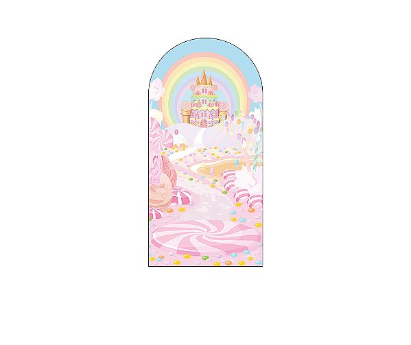 Painel Romano Veste Fácil 1,00x2,00 - Casa de Doces Aquarela 001