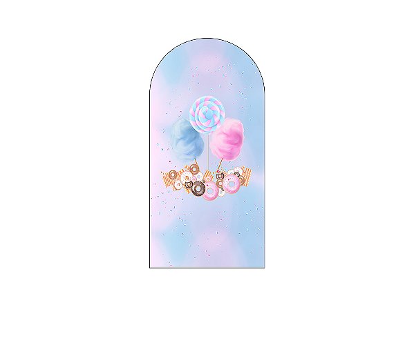 Painel Romano Veste Fácil 1,00x2,00 - Doces Tom Azul e Rosa 026