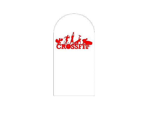 Painel Romano Veste Fácil 1,00x2,00 - Crossfit Vermelho 014