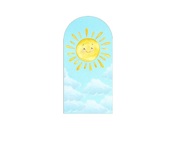 Painel Romano Veste Fácil 1,00x2,00 - Primeira Volta ao Sol Céu Azul Aquarela 040
