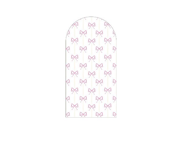 Painel Romano Veste Fácil 1,00x2,00 - Fitas e Laços Rosa 068