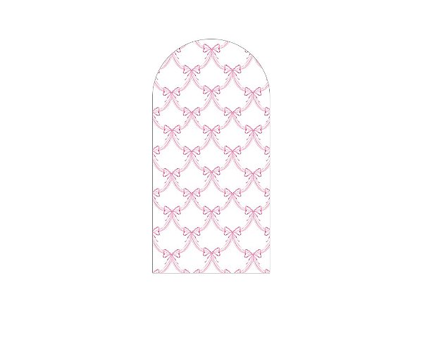 Painel Romano Veste Fácil 1,00x2,00 - Fitas e Laços Entrelaçados Rosa 070