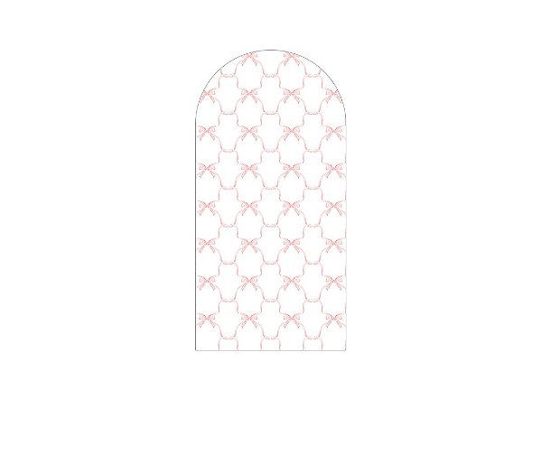 Painel Romano Veste Fácil 1,00x2,00 - Treliça de Laços Rosas 076
