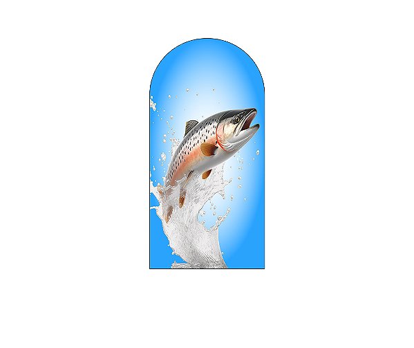 Painel Romano Veste Fácil 1,00x2,00 - Pescaria Peixe Saltando 005