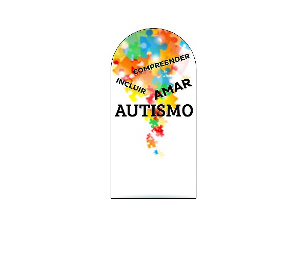 Painel Romano Veste Fácil 1,00x2,00 - Autismo Colorido 002