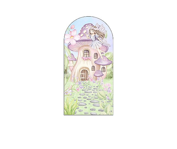 Painel Romano Veste Fácil 1,00x2,00 - Jardim de Cogumelos 010
