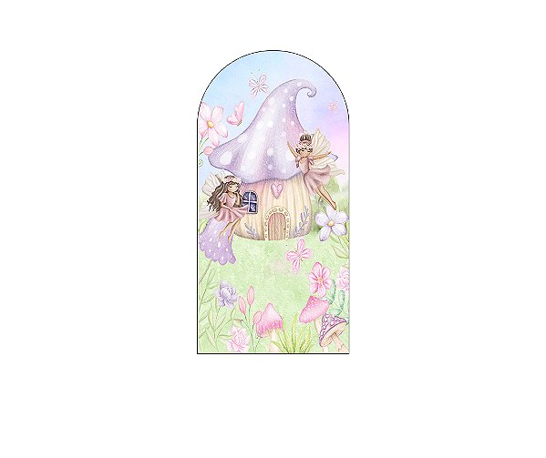 Painel Romano Veste Fácil 1,00x2,00 - Casinha das Fadas Cute 015