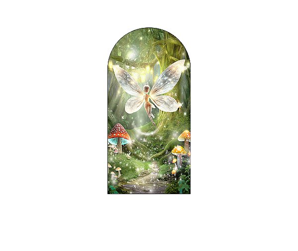 Painel Romano Veste Fácil 1,00x2,00 - Jardim Encantado Efeito Brilhos 020