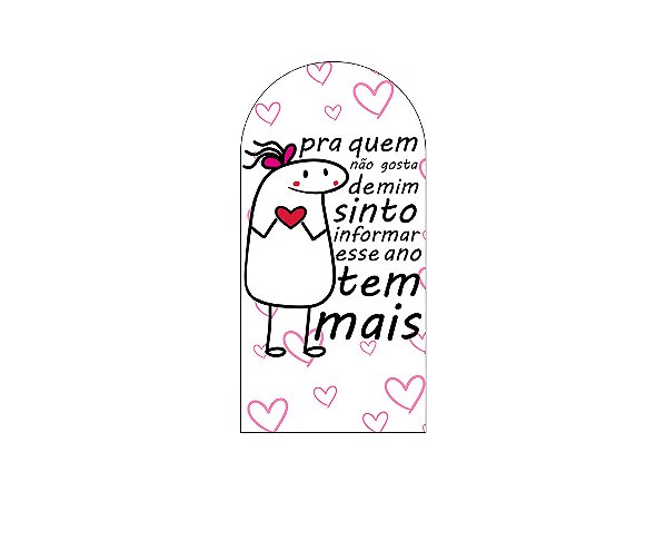 Painel Romano Veste Fácil 1,00x2,00 - Flork Corações Rosas 025