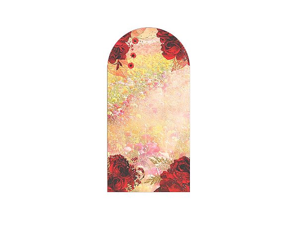 Painel Romano Veste Fácil 1,00x2,00 - Campo de Flores Aquarela 029