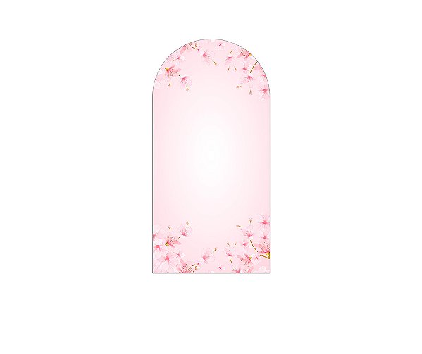 Painel Romano Veste Fácil 1,00x2,00 - Flores de Cerejeira Rosa 063
