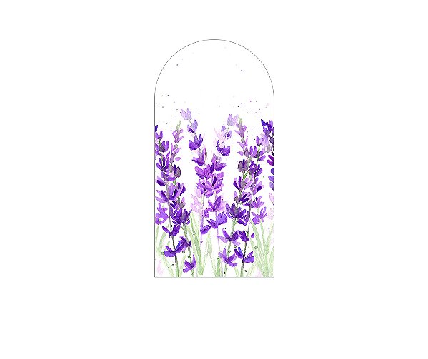 Painel Romano Veste Fácil 1,00x2,00 - Flores Lavandas 104