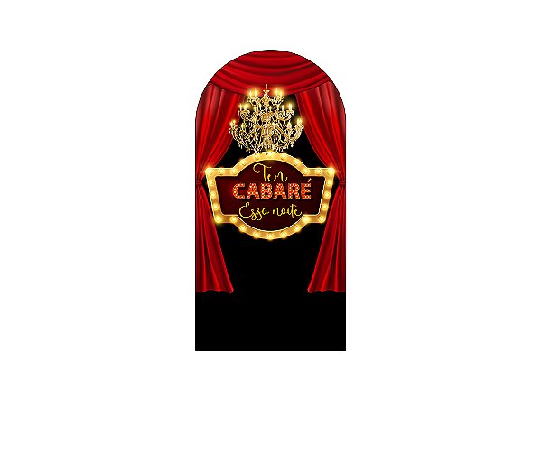 Painel De Festa Romano 1,00x2,00- Tem Cabaré Essa Noite 010