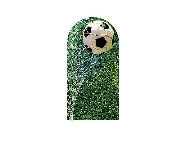 Painel De Festa Romano 1,00x2,00- Bola de Futebol Estádio Realista 004