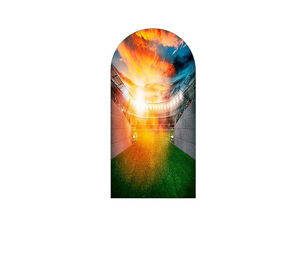 Painel De Festa Romano 1,00x2,00- Estádio de Futebol Realista 016