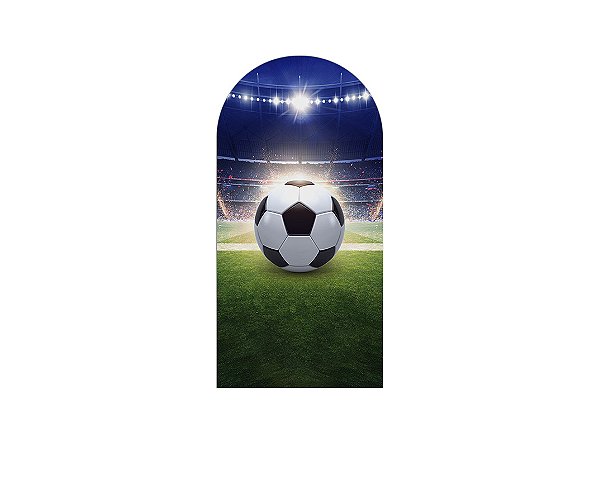 Painel De Festa Romano 1,00x2,00- Bola e Campo de Futebol 027
